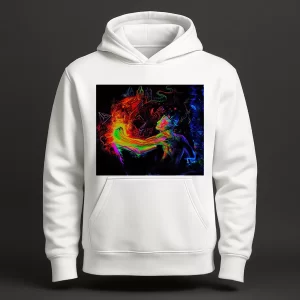 Punch Pic White Hoodie