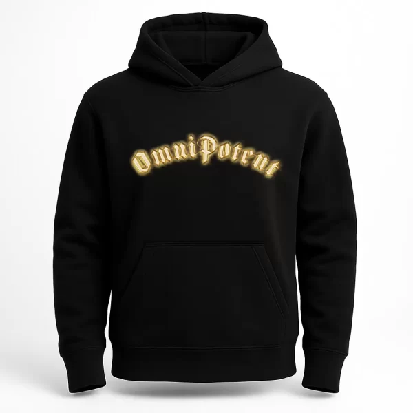 Golden Omni Logo Black Hoodie