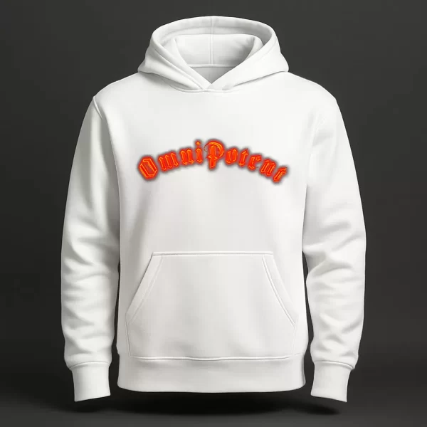 Orange Omni Logo White Hoodie