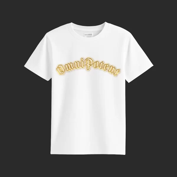 Golden Logo White T-Shirt
