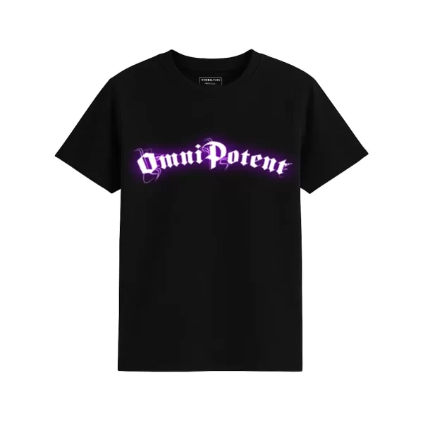 Purple Logo Black T-Shirt